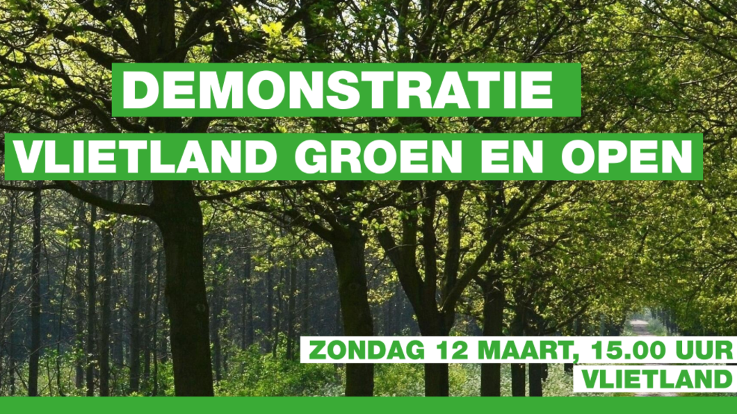 Demonstratie Vlietland 12 maart 2023