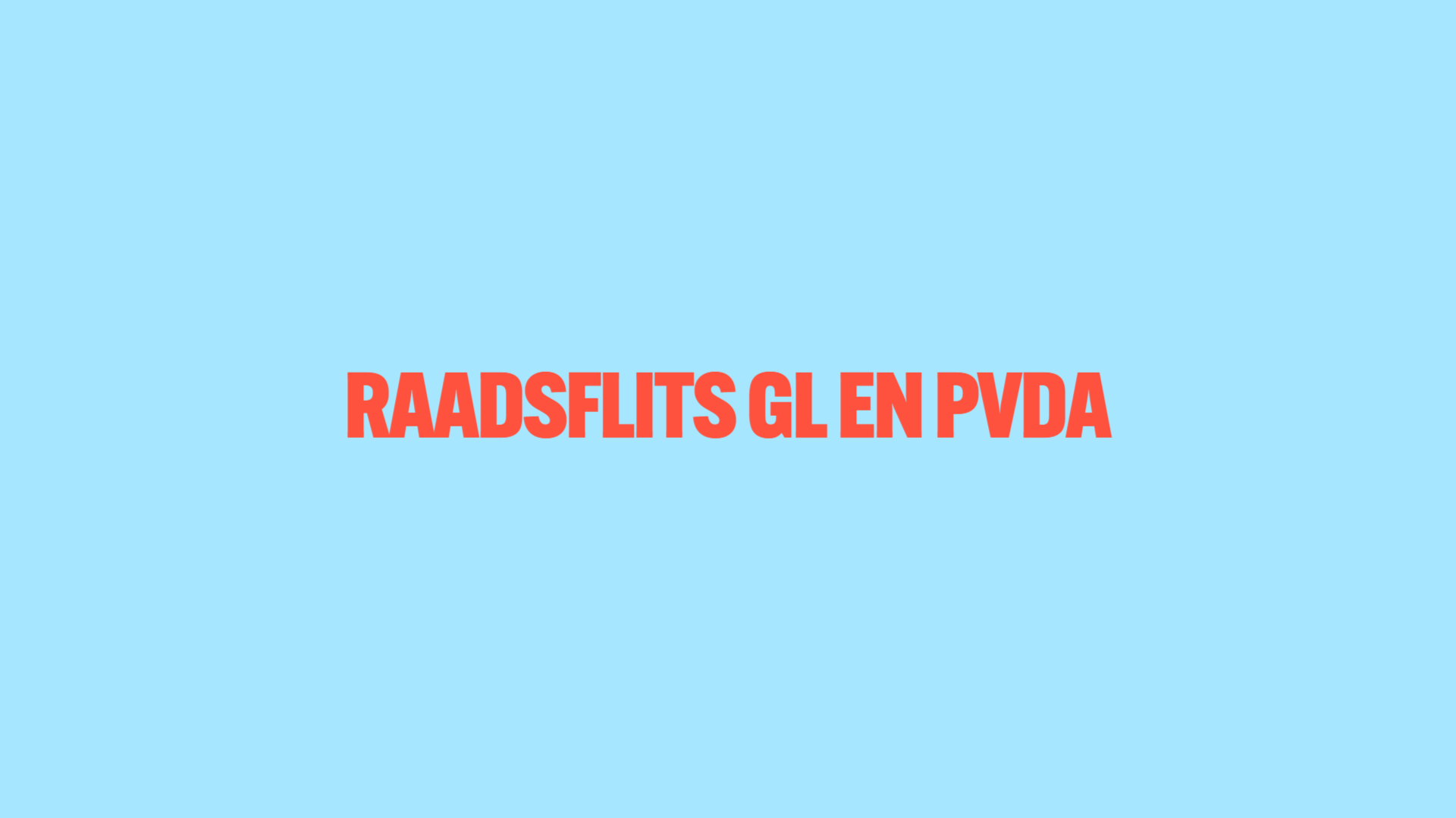 Raadsflits GL en PvdA