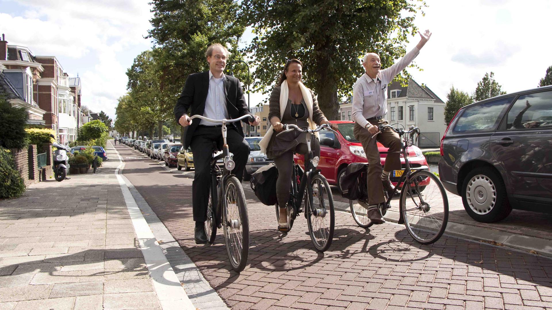 Opening fietsstraat Voorburg